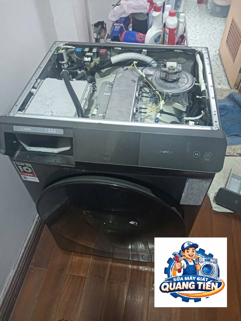 Sửa máy giặt tại nhà Thượng Thanh của Quang Tiến